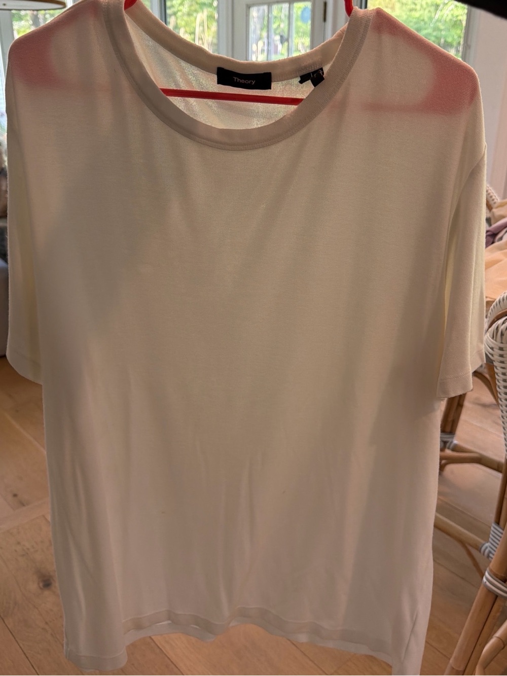 Men’s Theory White Crewneck Short Sleeve Tee - size XL